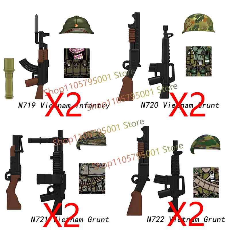 Military US Soldiers Figures B - 3D Printing Lego Bricks review and price
