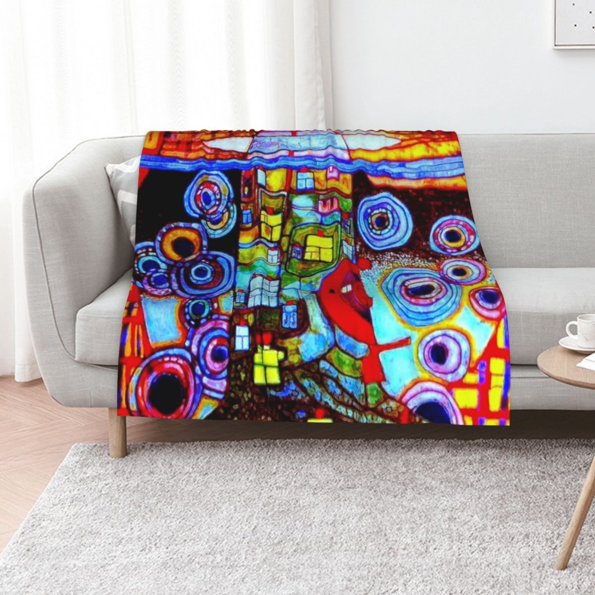 Qatar 813 neon Throw Blanket B - 3D Printing Qatar review and price